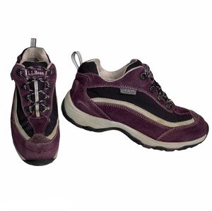 L. L. Bean Hiking Walking Trail Shoes 7.5 Purple